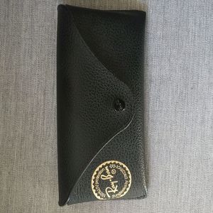 Ray-Ban black leather case